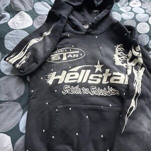 Hellstar Black Graphic Hoodie